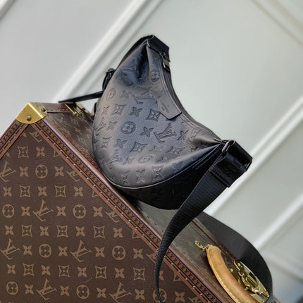 HAMAC BAG 28 IN BLACK MONOGRAM SHADOW
