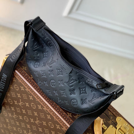 HAMAC BAG 28 IN BLACK MONOGRAM SHADOW