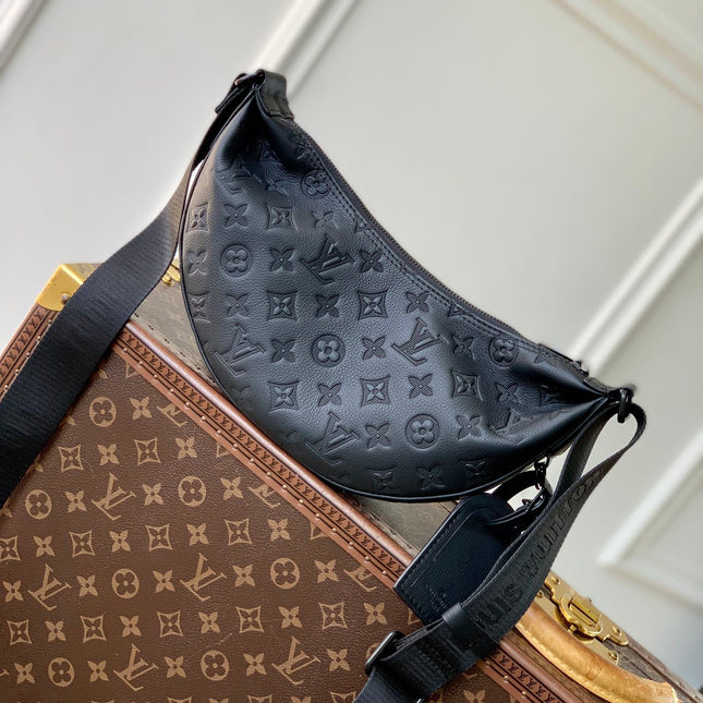 HAMAC BAG 28 IN BLACK MONOGRAM SHADOW