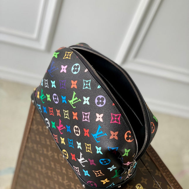 COSMETIC POUCH GM 27 IN COLORFUL MONOGRAM CANVAS