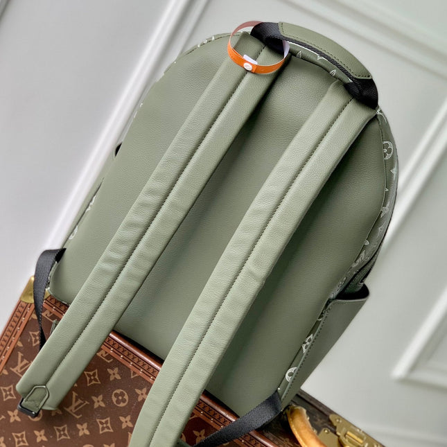 DISCOVERY PM BACKPACK 38 IN OLIVE GREEN MONOGRAM LAMBSKIN