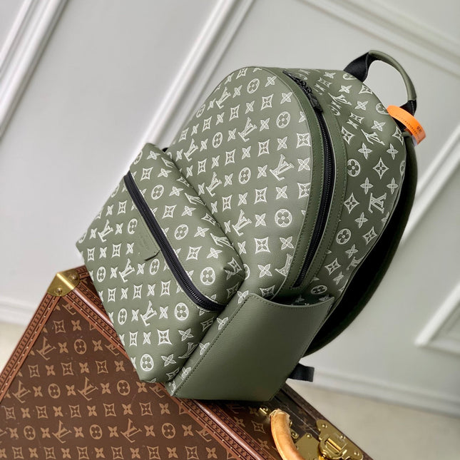 DISCOVERY PM BACKPACK 38 IN OLIVE GREEN MONOGRAM LAMBSKIN