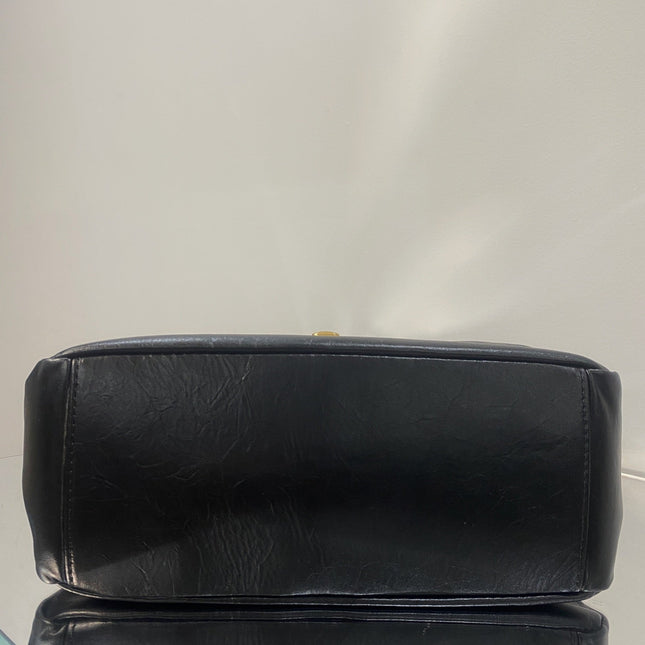 MONACO SLING BAG 27 IN BLACK SOFT LAMBSKIN