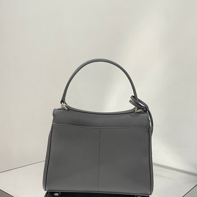RODEO MINI BAG 22 IN GREY SMOOTH CALFSKIN SILVER HARDWARE
