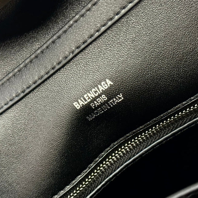 RODEO SMALL BAG 29 IN BLACK SMOOTH CALFSKIN SILVER HARDWARE