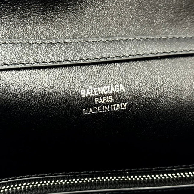 RODEO MEDIUM BAG 35 IN BLACK SMOOTH CALFSKIN SILVER HARDWARE