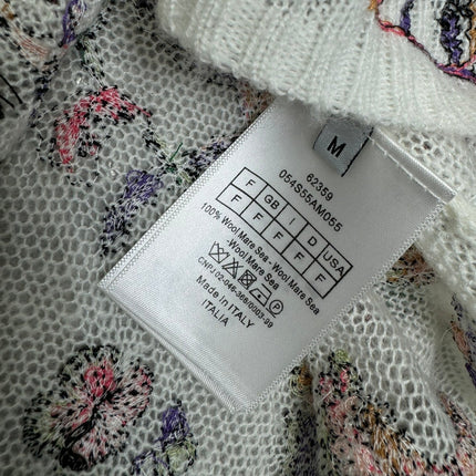 DIOR FLORAL EMBROIDERED KNITTED LONG-SLEEVE TOP 276696