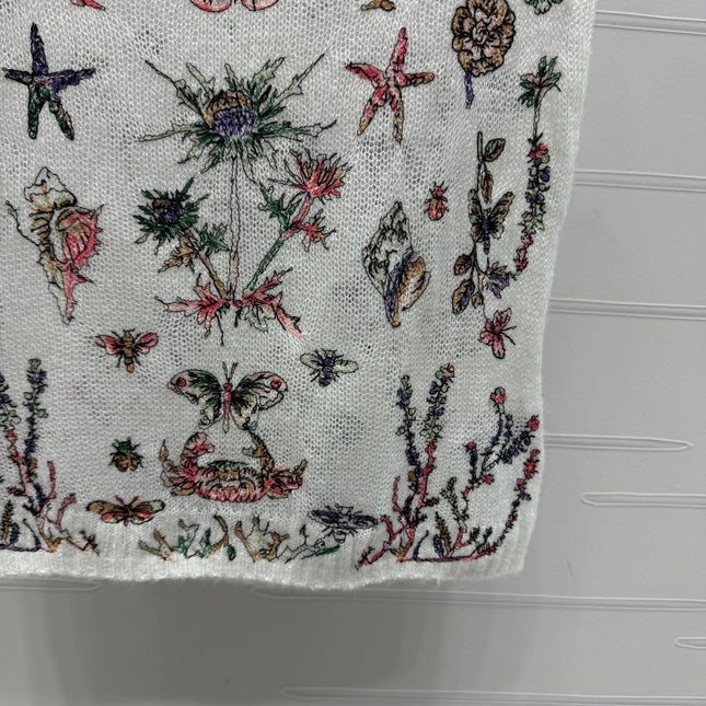DIOR FLORAL EMBROIDERED KNITTED TANK TOP 276693