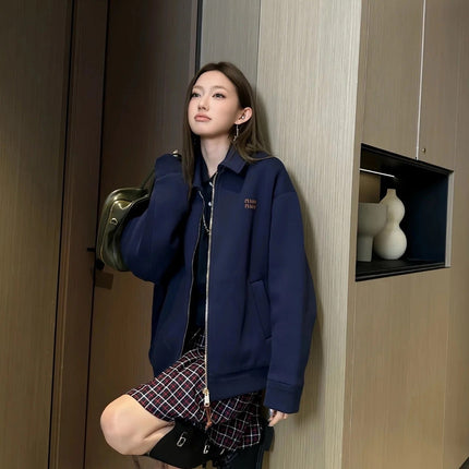MIUMIU ZIP-UP FLEECE JACKET STYLE 10