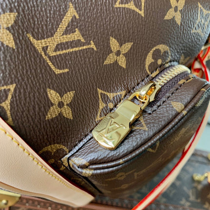 MONTSOURIS BACKPACK PM 30 IN BROWN MONOGRAM CANVAS