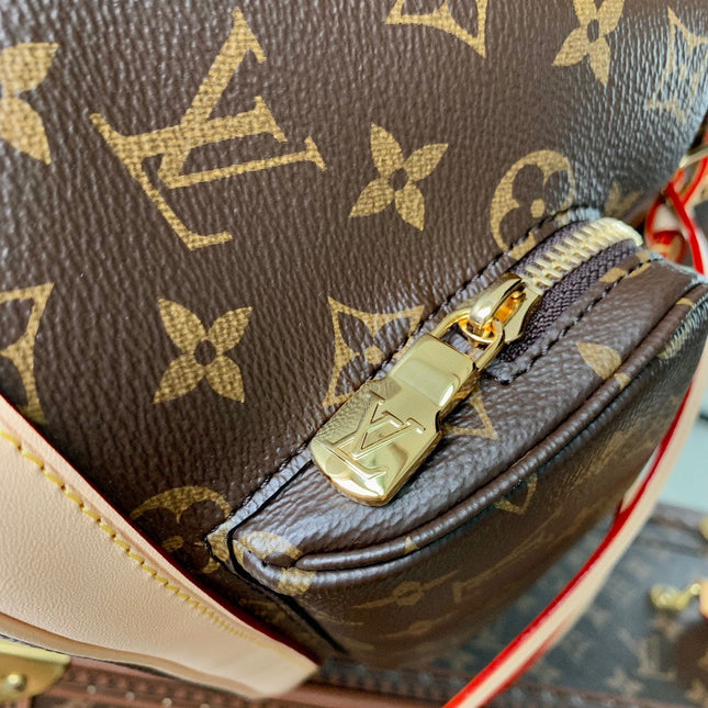 MONTSOURIS BACKPACK PM 30 IN BROWN MONOGRAM CANVAS