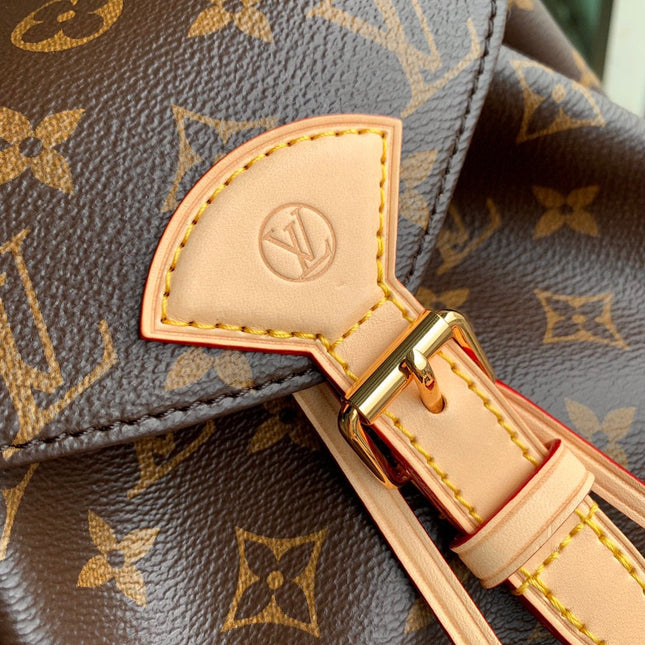 MONTSOURIS BACKPACK PM 30 IN BROWN MONOGRAM CANVAS
