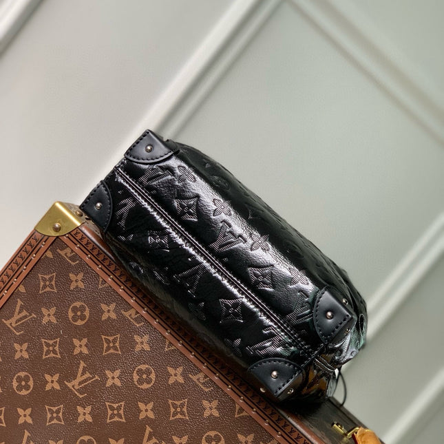 NOÉ TRUNK PM 23 IN BLACK COUSSIN SILVER HARDWARE