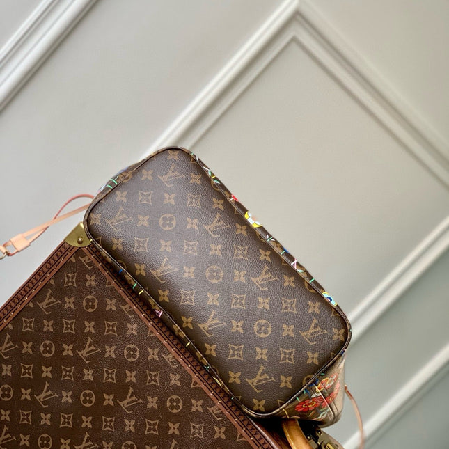 NEVERFULL TOTE BAG 31 IN MULTICOLOR FLORAL CANVAS