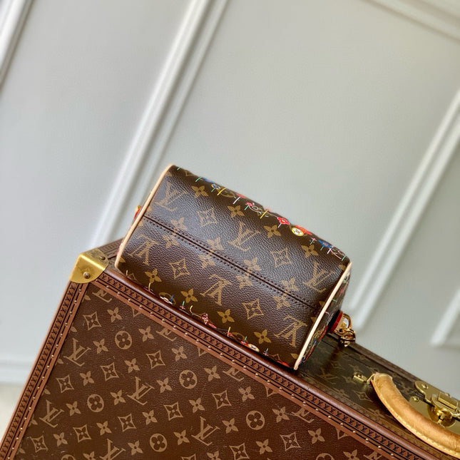 SPEEDY BANDOULIÈRE 20 BAG IN MULTICOLOR FLORAL CANVAS