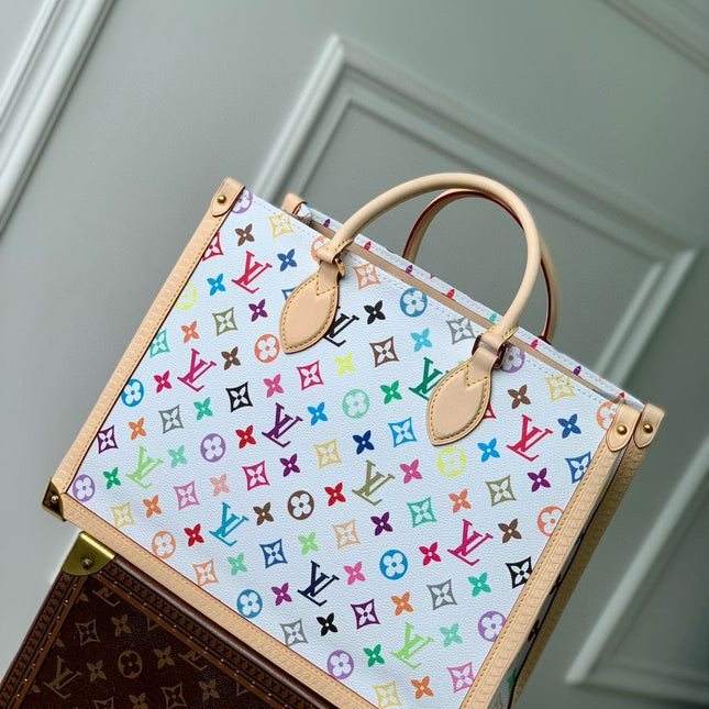 ONTHEGO MM BAG 35 IN MULTICOLOR MONOGRAM CANVAS