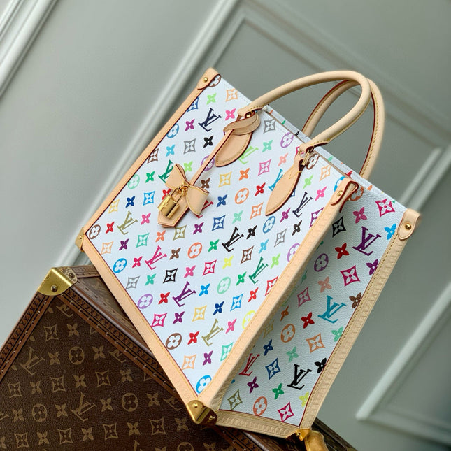 ONTHEGO MM BAG 35 IN MULTICOLOR MONOGRAM CANVAS