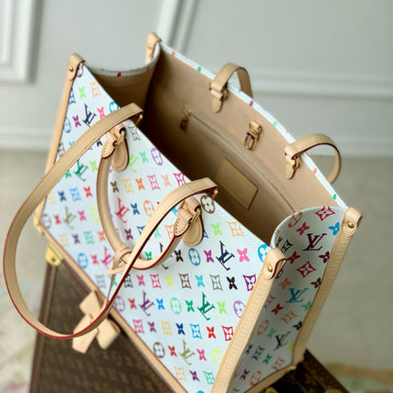 ONTHEGO MM BAG 35 IN MULTICOLOR MONOGRAM CANVAS