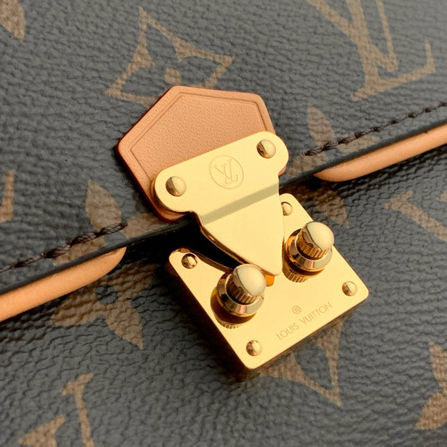 POCHETTE CAMILLE BAG 20 IN BROWN MONOGRAM COATED CANVAS