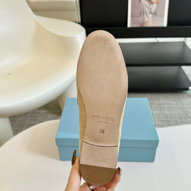 PRA SUEDE LOAFERS FLAX CALFSKIN