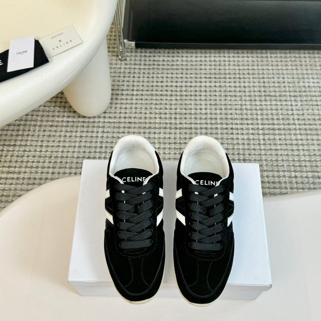 TRAINER LOW LACE - UP BLACK SUEDE