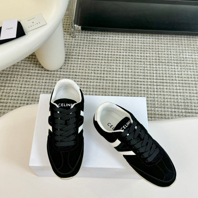 TRAINER LOW LACE - UP BLACK SUEDE