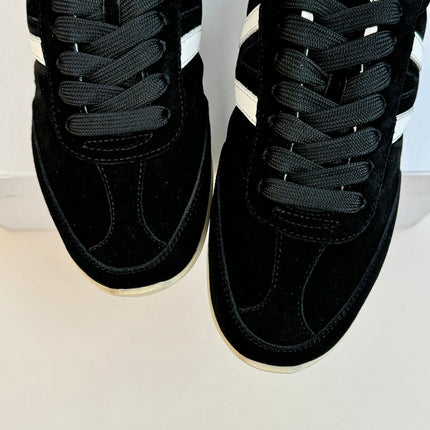 TRAINER LOW LACE - UP BLACK SUEDE