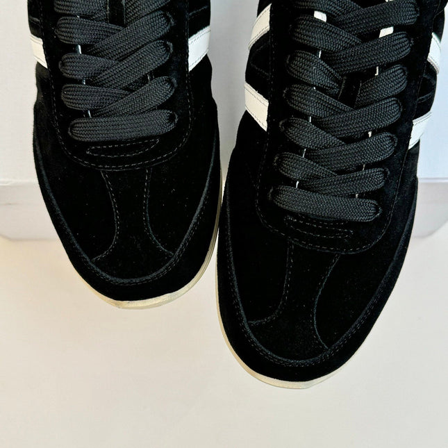 TRAINER LOW LACE - UP BLACK SUEDE