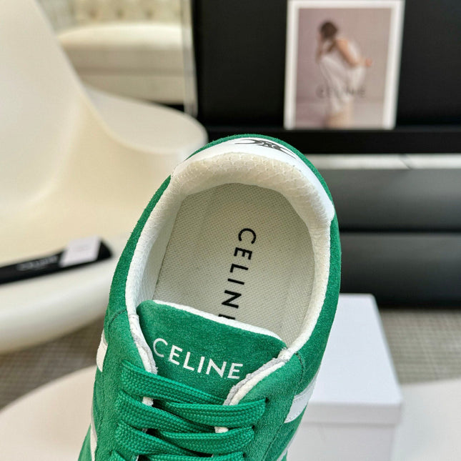 TRAINER LOW LACE - UP JADE GREEN SUEDE