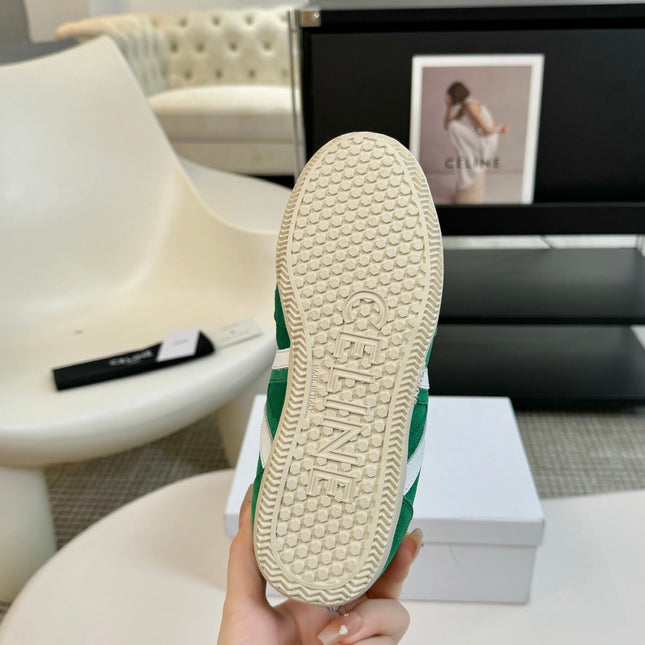 TRAINER LOW LACE - UP JADE GREEN SUEDE