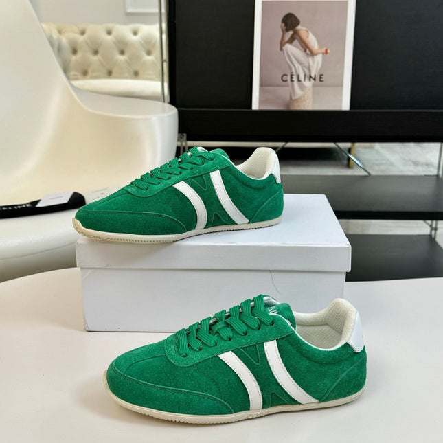 TRAINER LOW LACE - UP JADE GREEN SUEDE