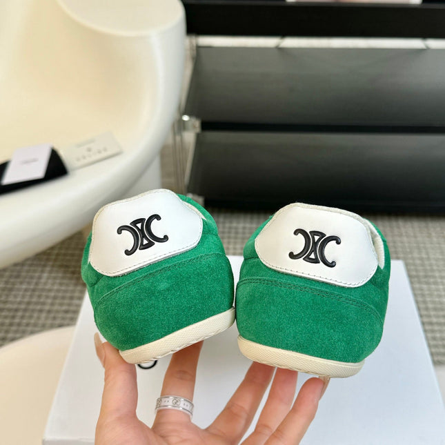 TRAINER LOW LACE - UP JADE GREEN SUEDE