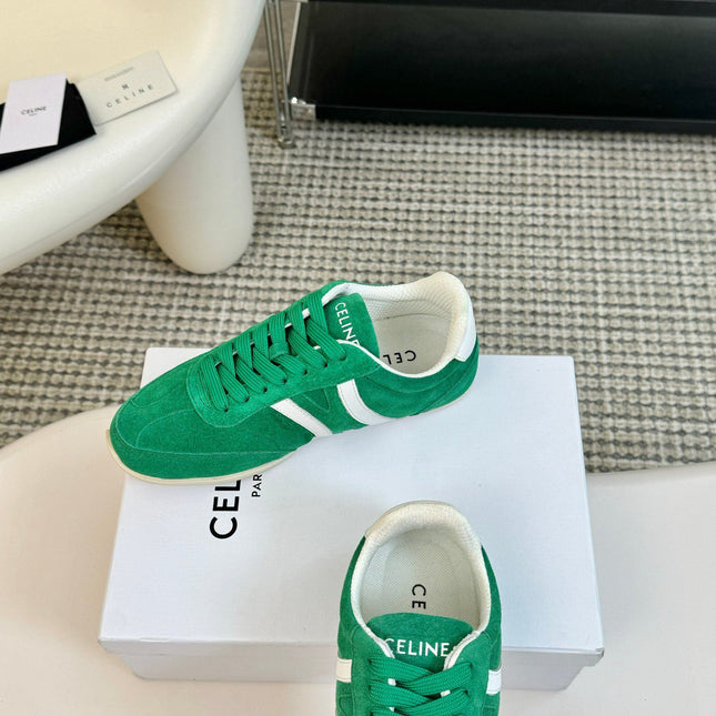 TRAINER LOW LACE - UP JADE GREEN SUEDE