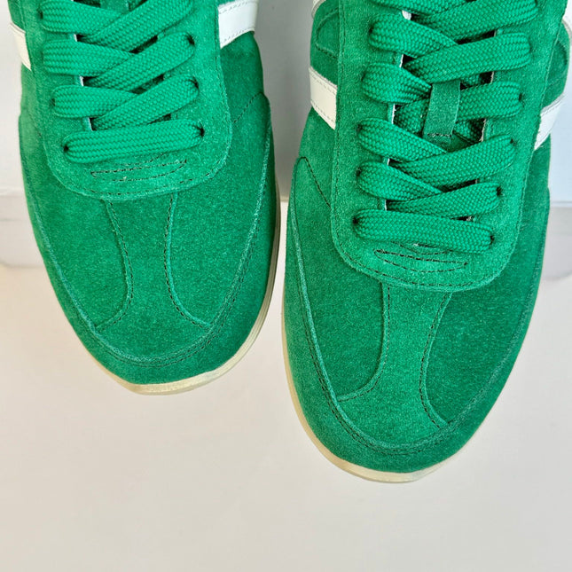 TRAINER LOW LACE - UP JADE GREEN SUEDE