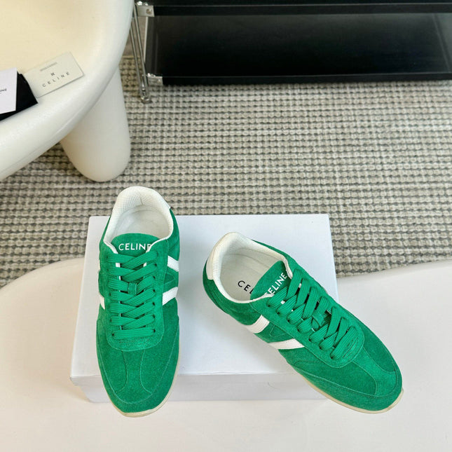 TRAINER LOW LACE - UP JADE GREEN SUEDE