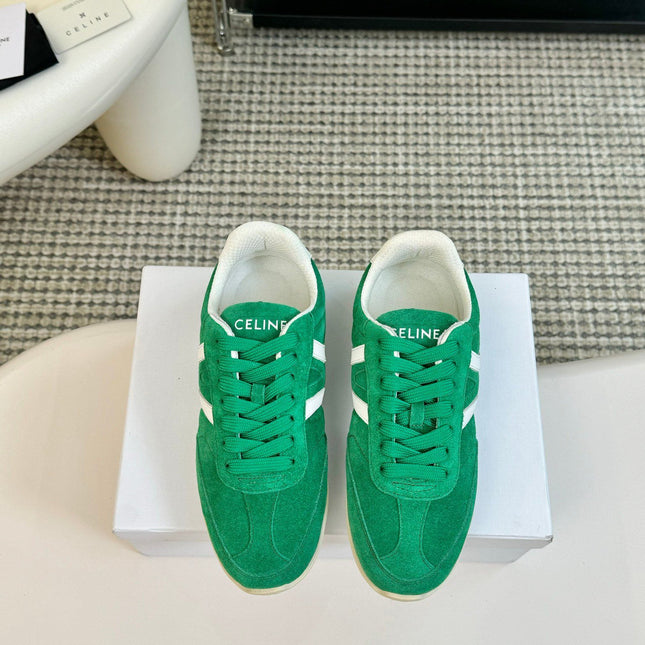 TRAINER LOW LACE - UP JADE GREEN SUEDE