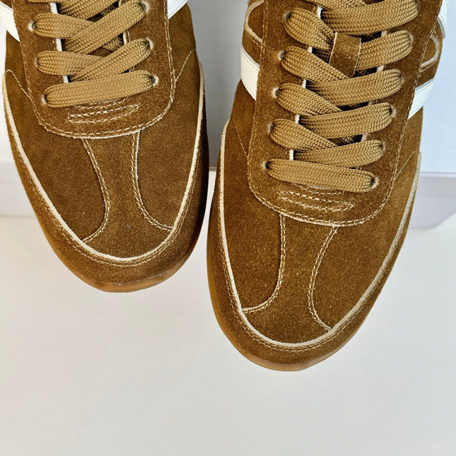 TRAINER LOW LACE - UP CIDER BROWN SUEDE