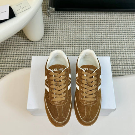 TRAINER LOW LACE - UP CIDER BROWN SUEDE
