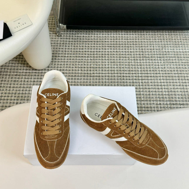 TRAINER LOW LACE - UP CIDER BROWN SUEDE