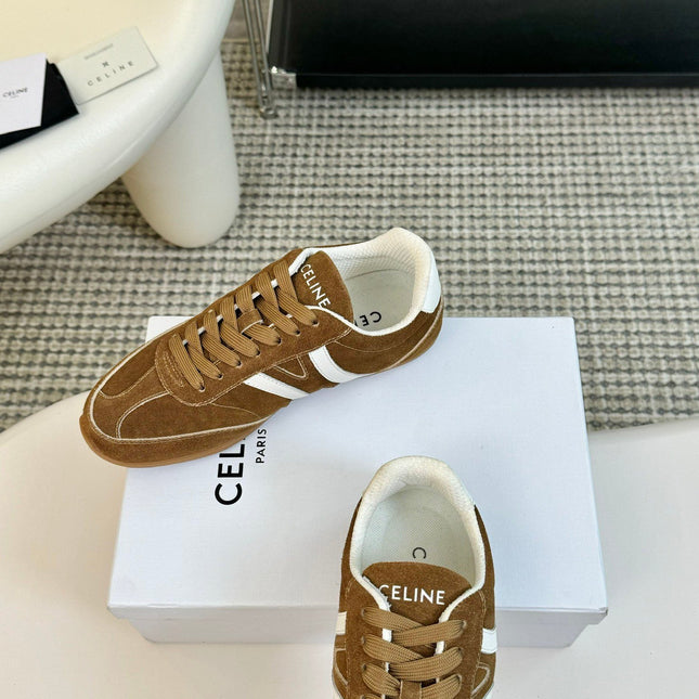 TRAINER LOW LACE - UP CIDER BROWN SUEDE