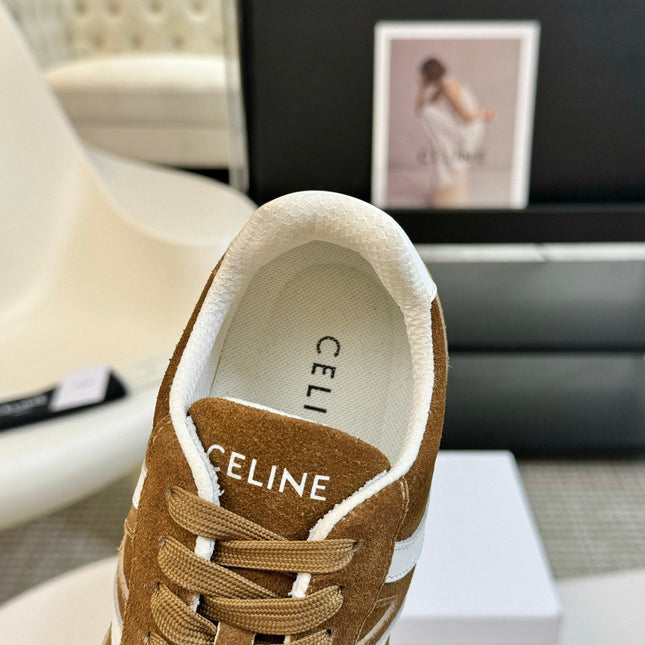 TRAINER LOW LACE - UP CIDER BROWN SUEDE