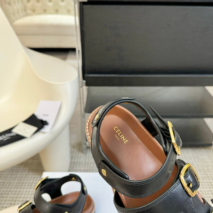 MINO SANDAL IN BLACK CALFSKIN
