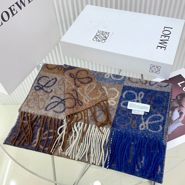 SCARF 200 CM IN COLORFUL WOOL AND CASHMERE 413567