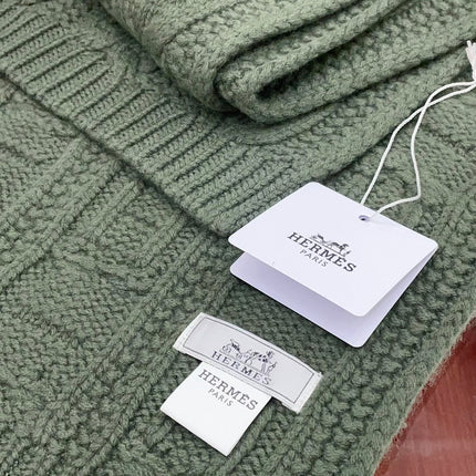 FAUBOURG MUFFLER 170 CM IN HUNTER GREEN CASHMERE