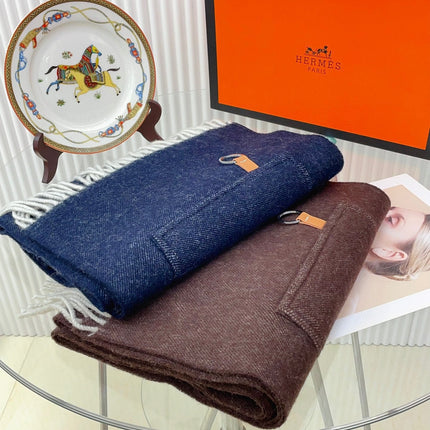 CARGO MUFFLER 190 CM IN CHESTNUT BROWN CASHMERE 375382