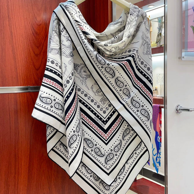 TATOUAGES MARINS BANDANA SHAWL 135 CM COLORFUL 385442