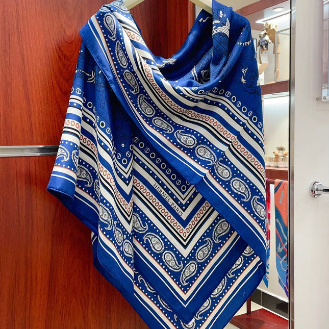TATOUAGES MARINS BANDANA SHAWL 135 CM COLORFUL 385443