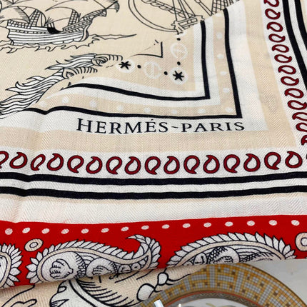 TATOUAGES MARINS BANDANA SHAWL 135 CM COLORFUL 385444