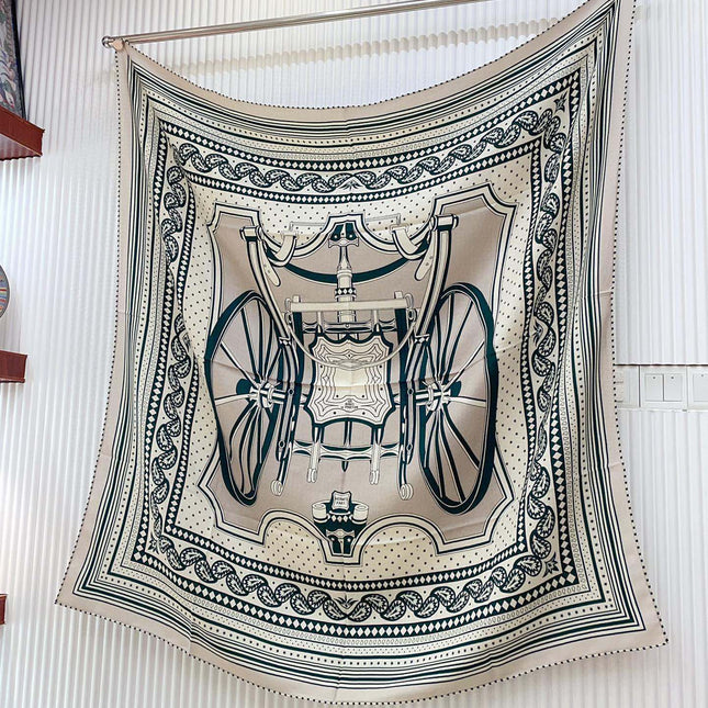 LES ROUES DE PHAETON BANDANA SHAWL 140 CM COLORFUL 385445