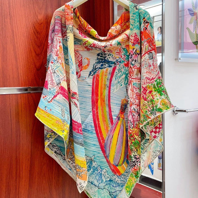 SCARF 140 CM COLORFUL 389994
